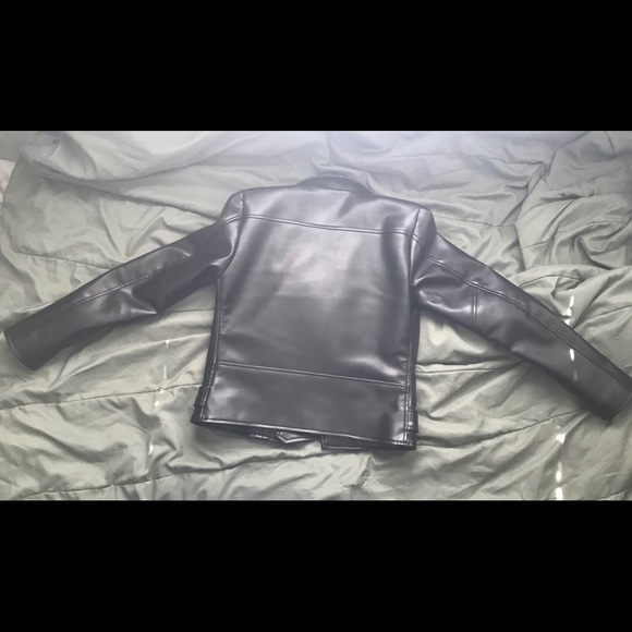 ⛔️SOLD⛔️Straight to Hell Vegan Leather Jacket - Picture 3 of 7